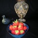 Still life with strawberrys ,a jar and a duck by pyrrhula
