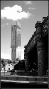 9th Jul 2011 - Canal boat, bridge, and Beetham Tower