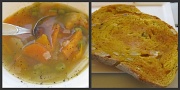 10th Jul 2011 - Vegetable Soup & Pumpkin Sourdough Bread - Yum!