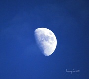8th Jul 2011 - Cloudy Moon Before Sunset