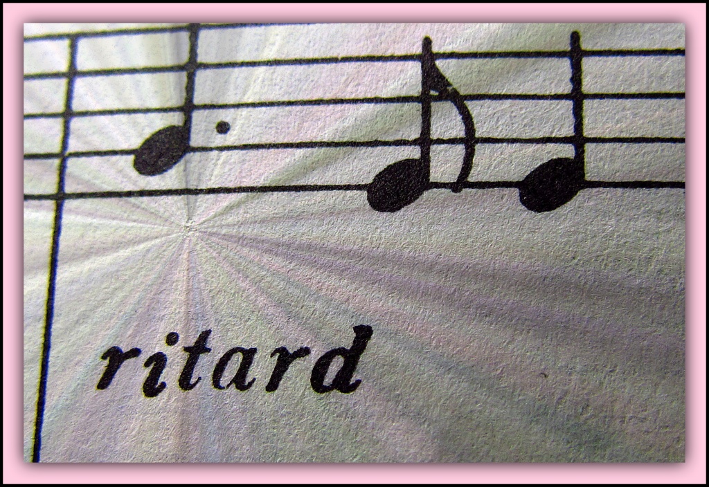 Ritard by glimpses