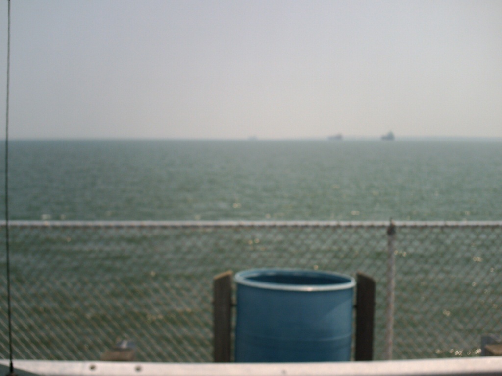 Chesapeake Bay with Trash Can 7.21.11 by sfeldphotos