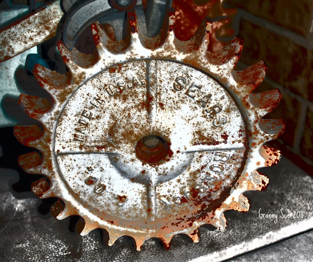 Sears Roebuck Walking Tractor Sprinkler Wheel by grannysue