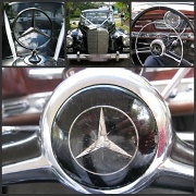 30th Jul 2011 - Bernie drove the old Mercedes at a Wedding this afternoon