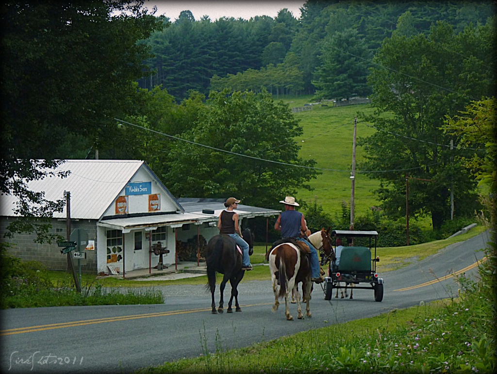 Riding Along the Blue Ridge Parkway by peggysirk