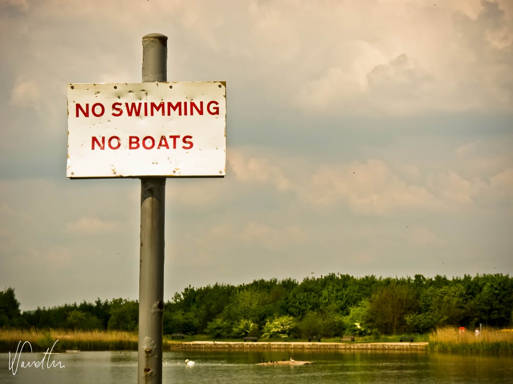 No swimming, no boats by vikdaddy