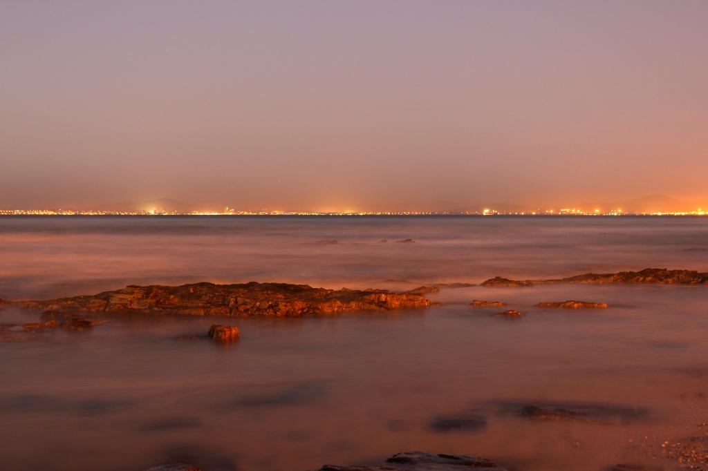Table Bay during nautical twilight by eleanor