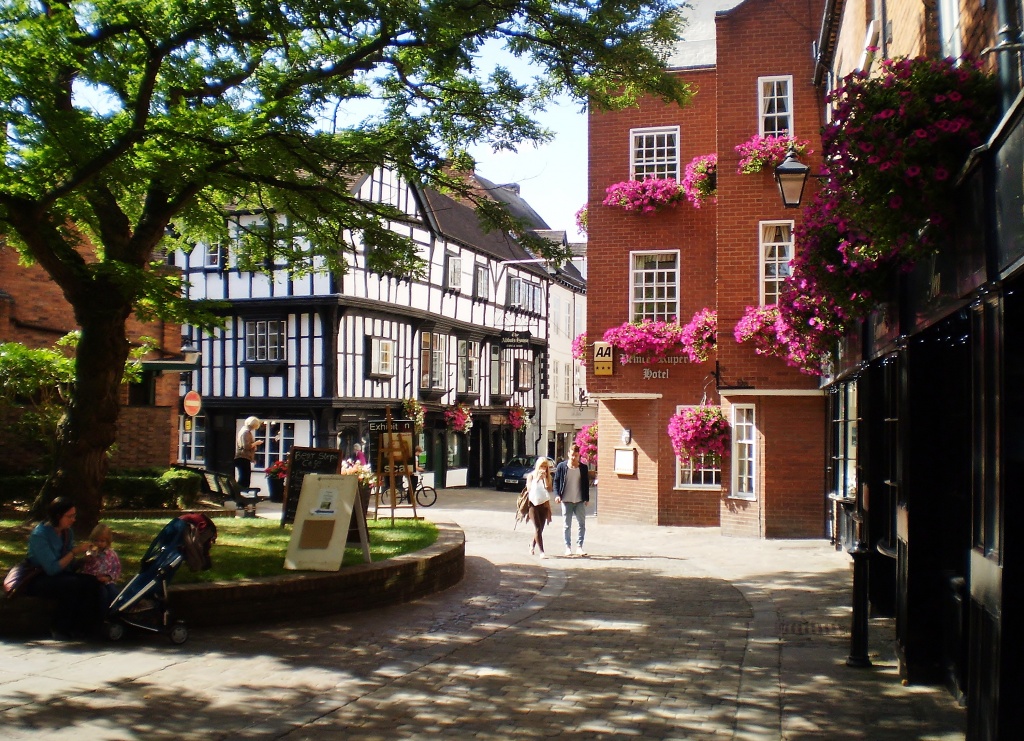 A sunny day in Shrewsbury . by snowy