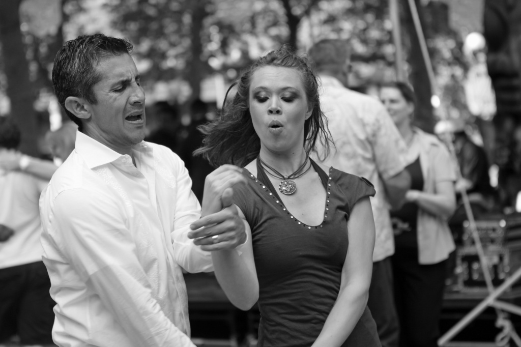 "Hot Dancing" At Salsa Saturday At Occidental Park With Christian Pepin Y Su Conjunto by seattle