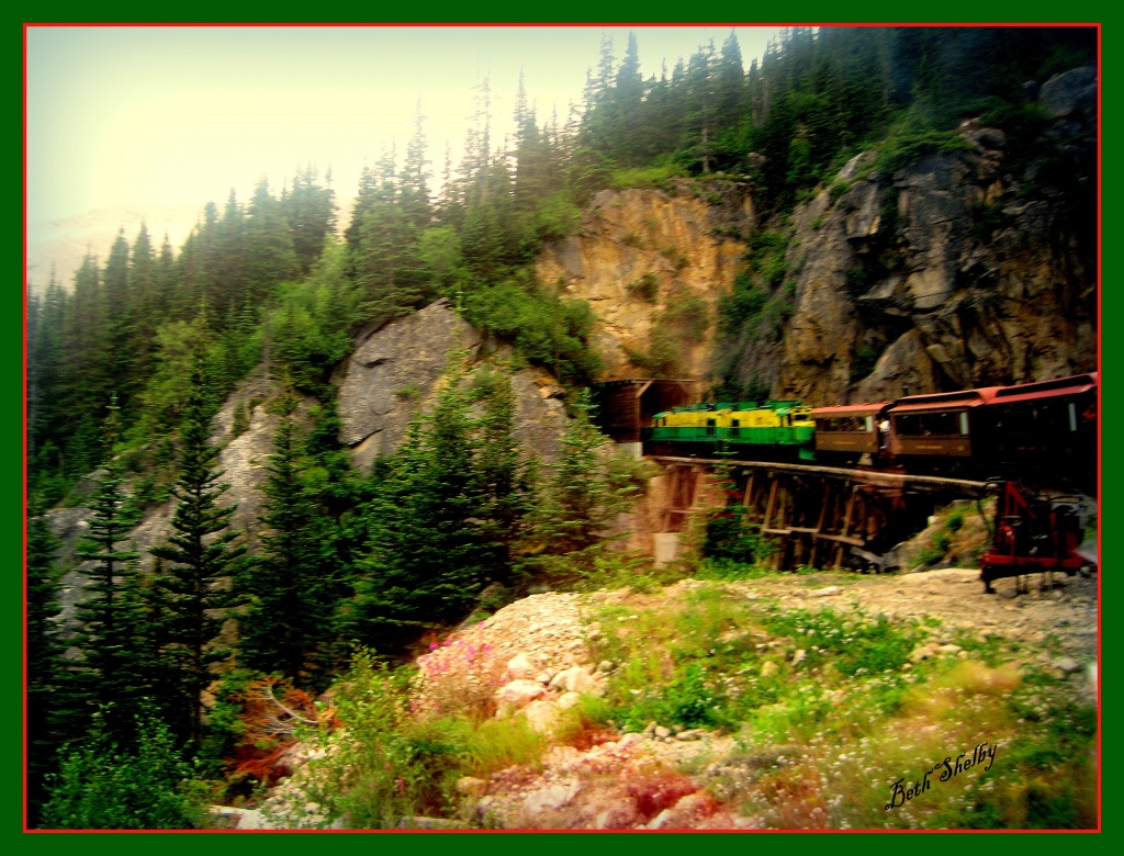 Yukon train  by vernabeth