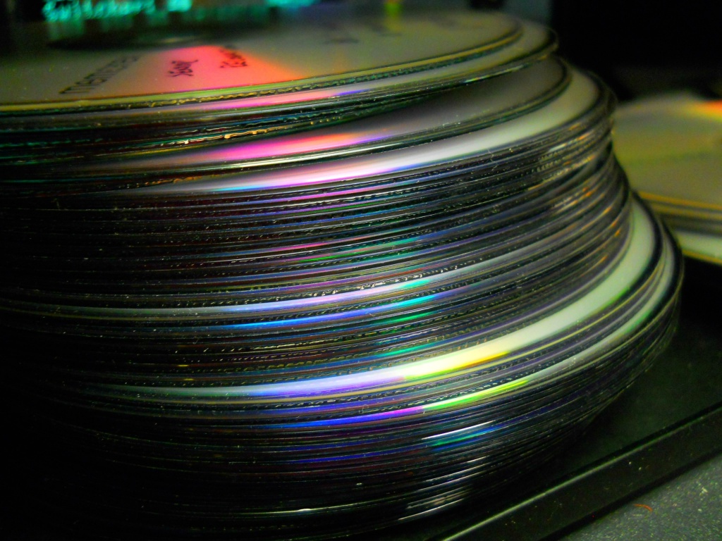 Stack of DVD's by mittens