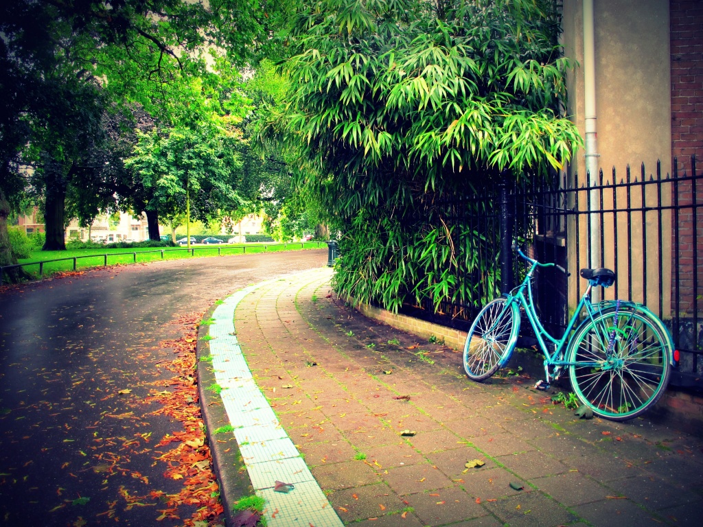 Blue bike by halkia