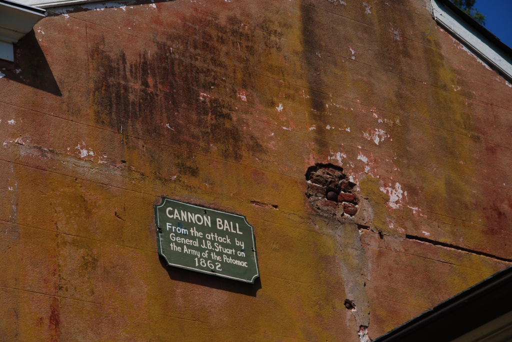 Cannon Ball Lodged in the Kitchen House at  Berkeley Plantation by graceratliff