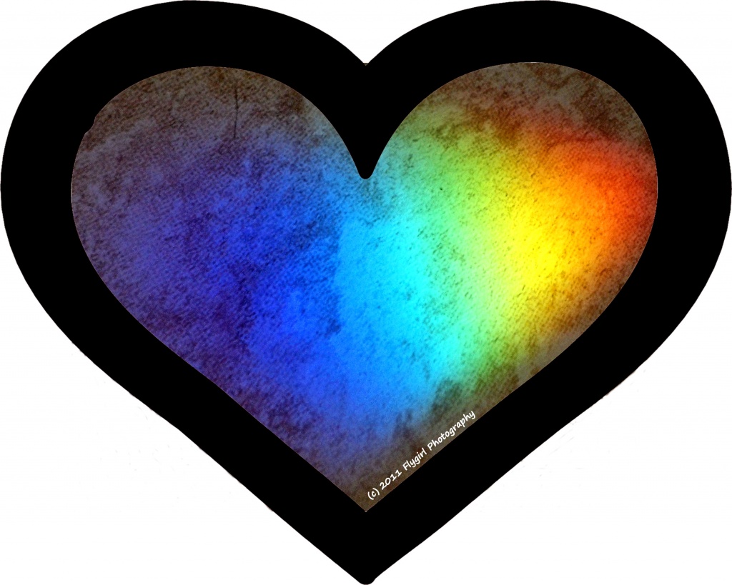 Rainbow Heart by flygirl