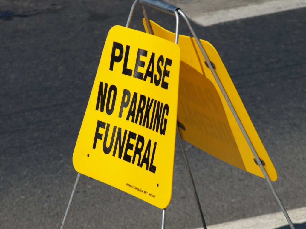 Funeral sign by shteevie
