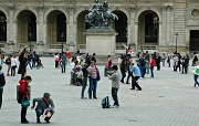 7th Sep 2011 - Just for fun: Busy tourists in front of the Louvre