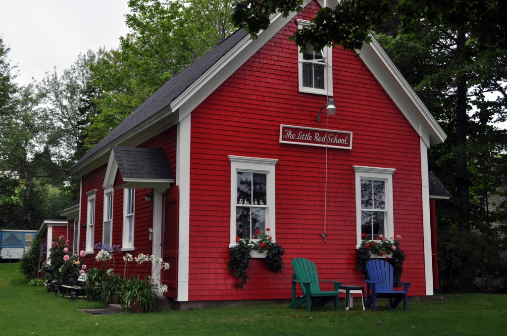 The Little Red Schoolhouse in Princess Inlet by Weezilou