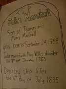 14th Sep 2011 - John Marshall Tombstone 9.14.11