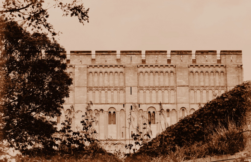 Sepia Norwich Castle by itsonlyart