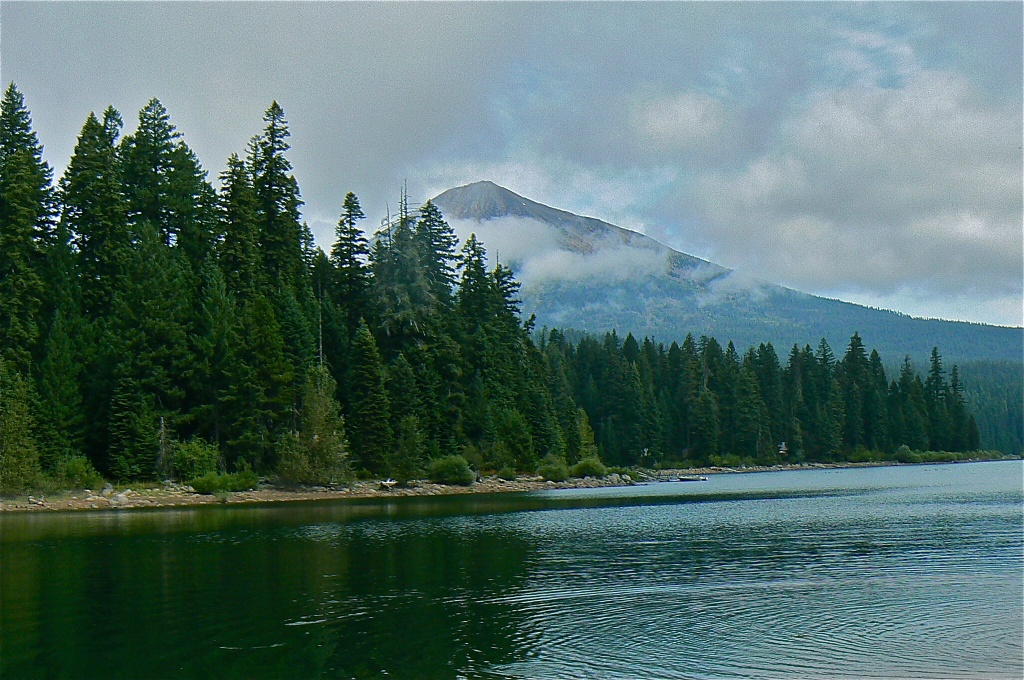 Mt. McLoughlin - from across Fish Lake - in the Cascades, southern Oregon by reba