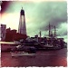 Boats and the Shard by andycoleborn