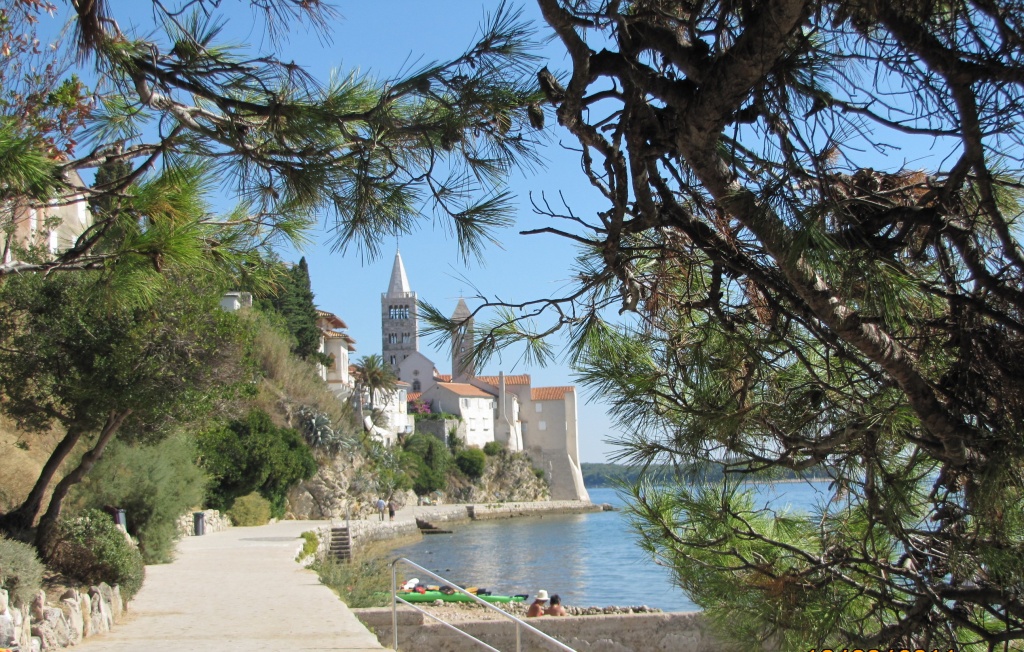 Church towers on Rab Island, Croatia by busylady