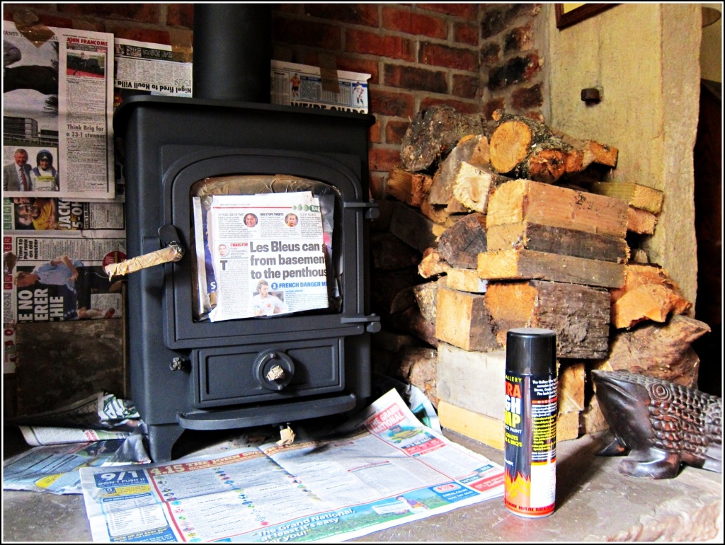 Sprucing up the woodburner. by happypat