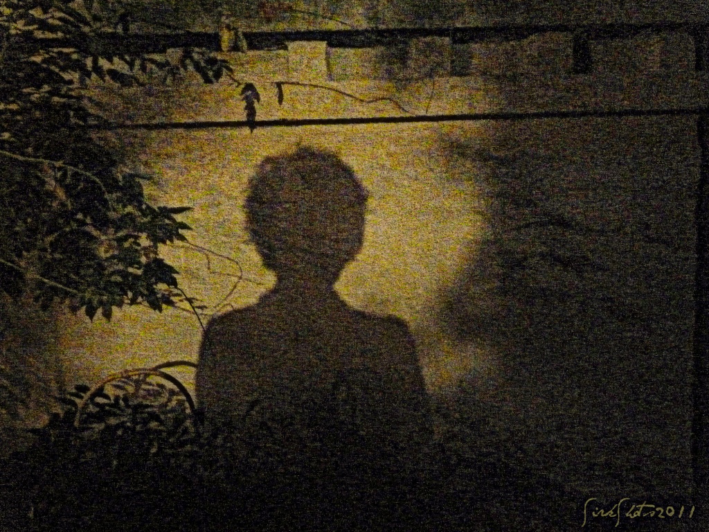 Ghost in the Garden by peggysirk