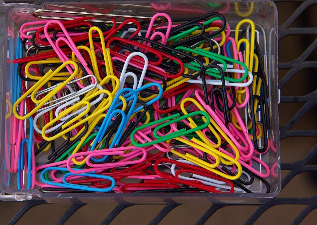 Multicolored Paperclips! by cjphoto