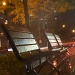 Rainy bench by dora