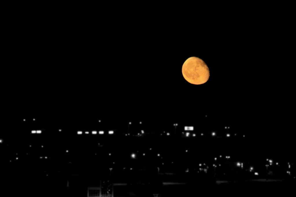 Moon over Sobeys. by jgoldrup