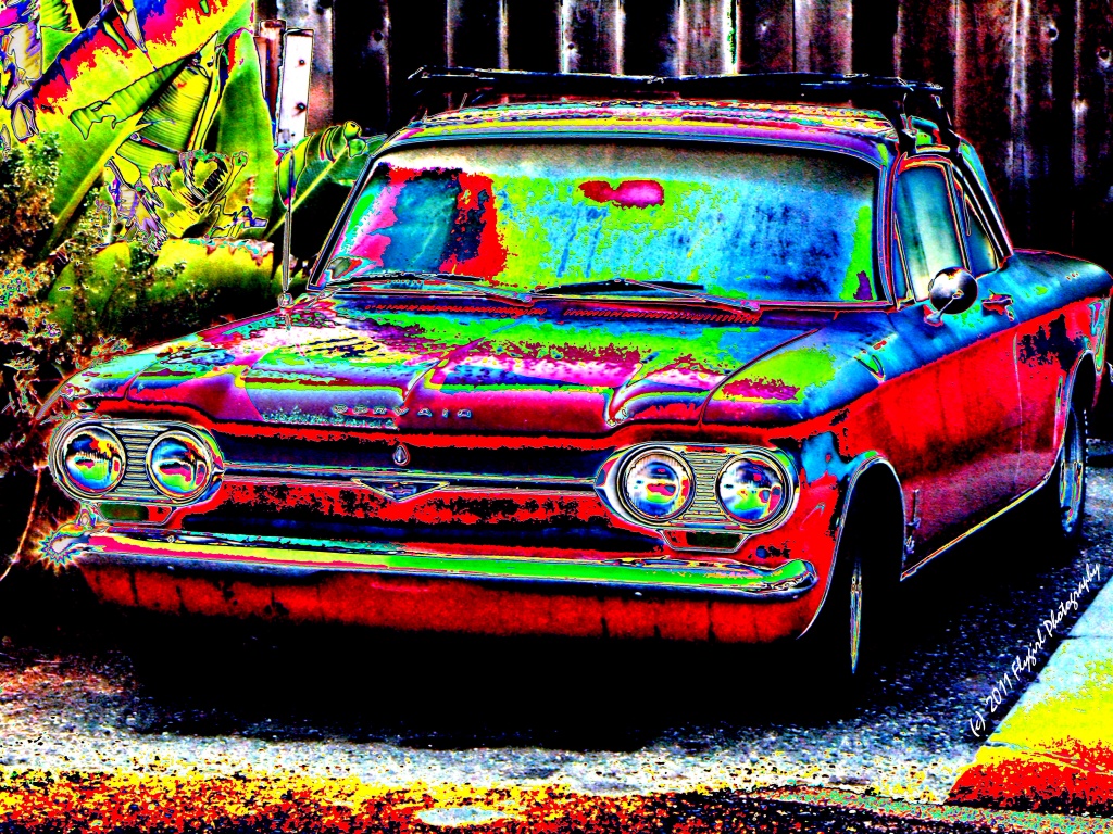 Red Corvair by flygirl