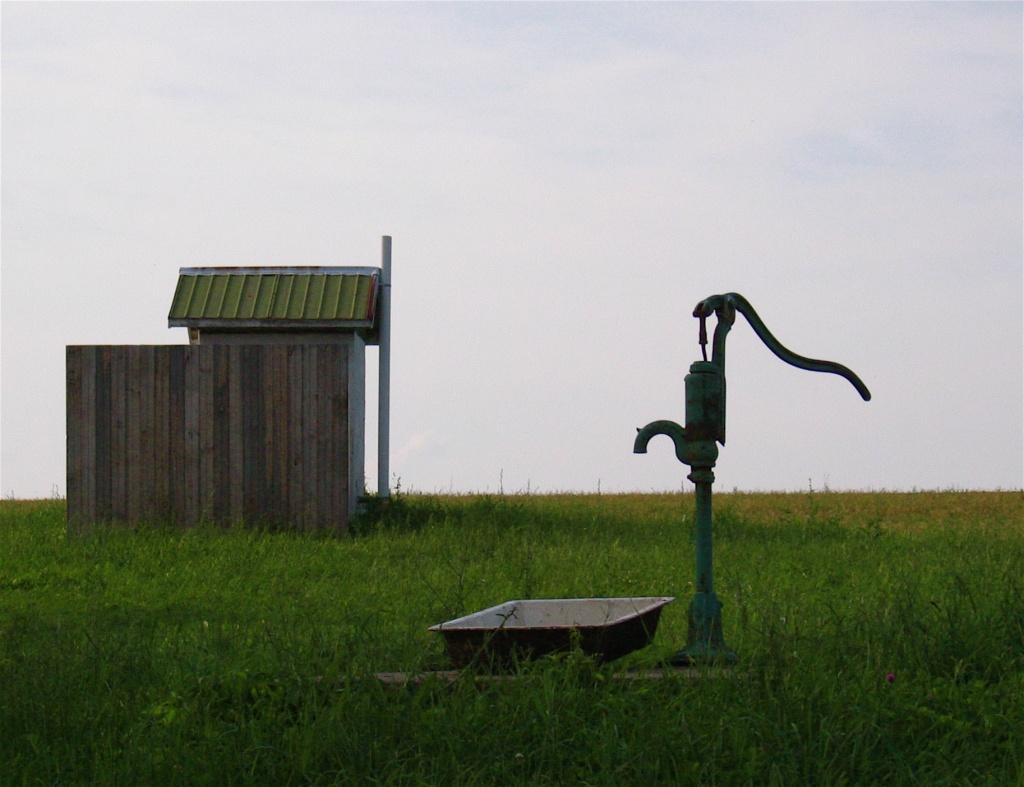 Day 125 Water Pump and Outhouse by spiritualstatic