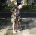 Cleaning the mildew off the driveway by stcyr1up