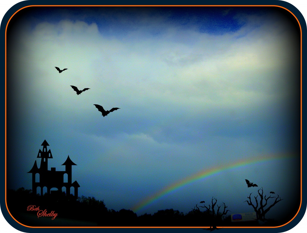 Halloween and Rainbow by vernabeth