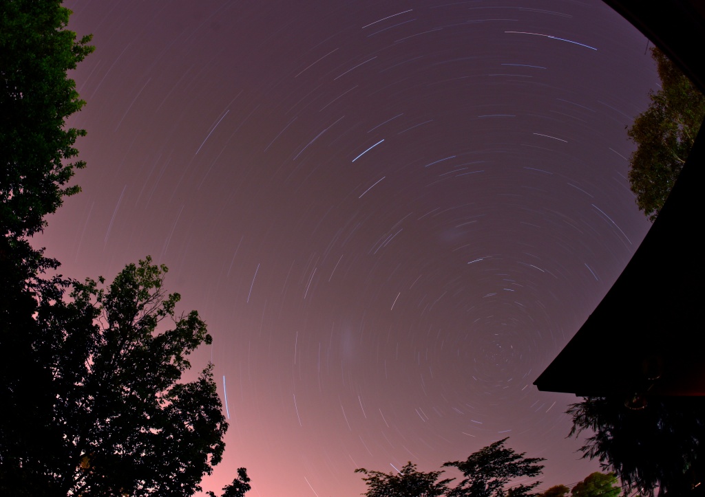 Star trails from my front porch - I am determined to get a decent star trail picture by lbmcshutter