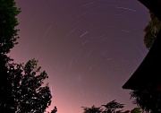 27th Oct 2011 - Star trails from my front porch - I am determined to get a decent star trail picture