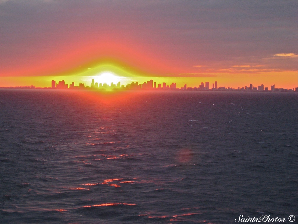 Sunst over Miami, Fl. by stcyr1up