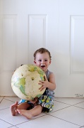 2nd Nov 2011 - He's got the whole world in his hands
