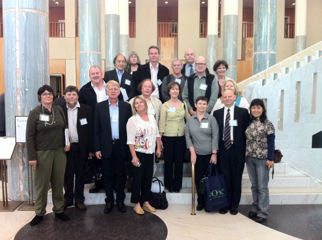 Lobbying at Parliament House, Canberra by peterdegraaff