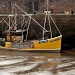 Maryport Harbour - yellow fishing boat by netkonnexion