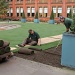 Laying New Sod At The Victoria & Albert Museum by seattle