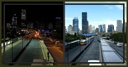 3rd Nov 2011 - Night & Day - view from QPAC Walkover at Souhbank