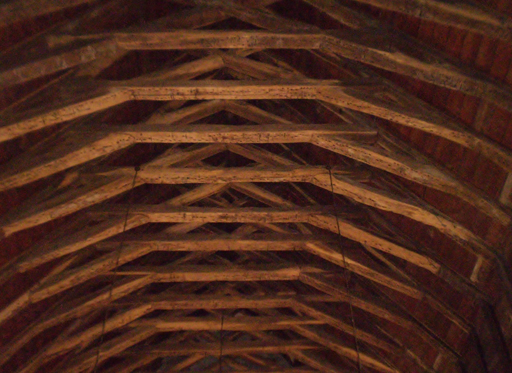Medieval trussed rafter roof.  by snowy