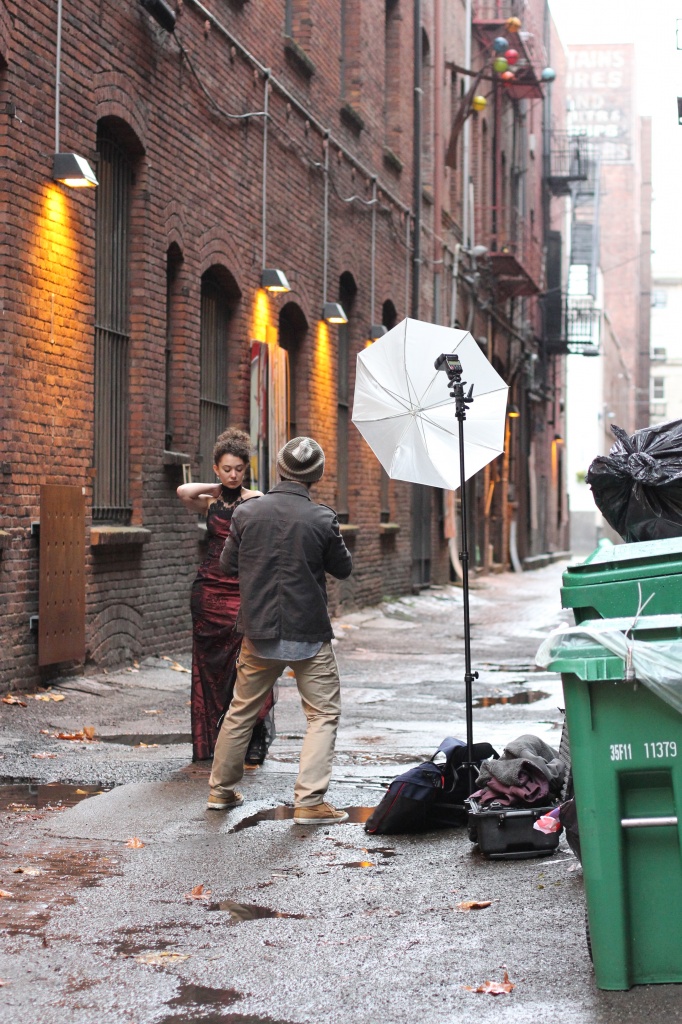 Rainy Cold Day...Perfect For An Alley Photo Shoot! by seattle
