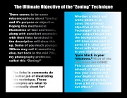 19th Nov 2011 - My attempt to clear up the misconceptions about "Zoning" and its ULTIMATE Objective