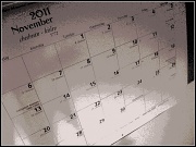 22nd Nov 2011 - Calendar  Squared