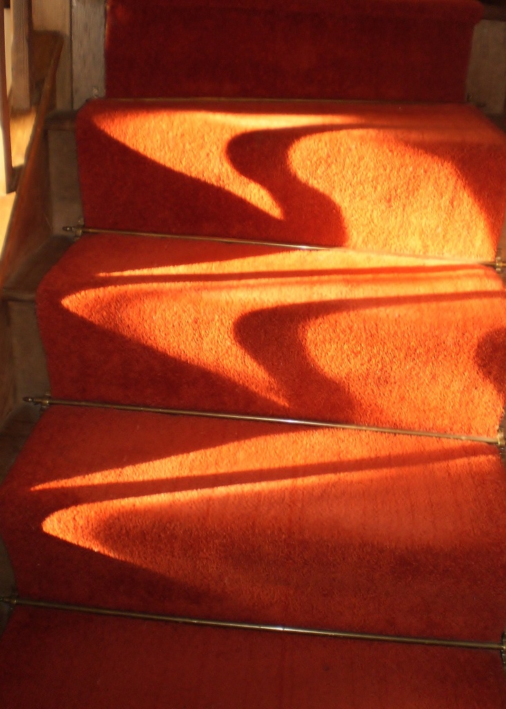 Sun beams on the stairs. by snowy