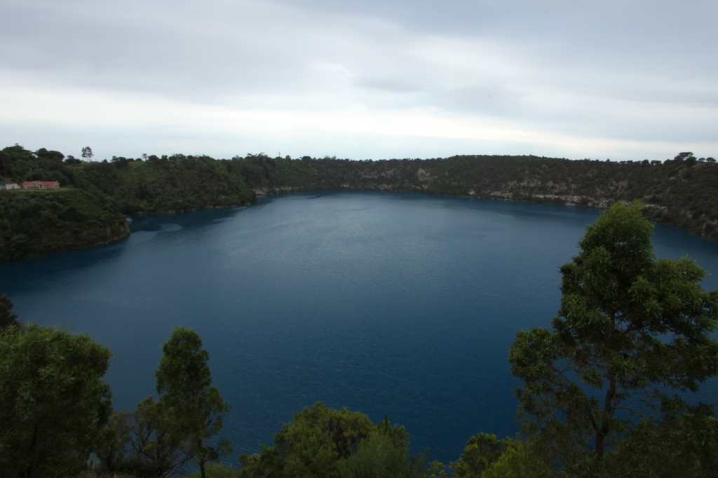 The Blue Lake - Mt Gambier, South Australia - lake in extinct volcano caldera by lbmcshutter