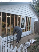 25th Nov 2011 - clapboards going up